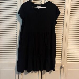 Time and Tru Elegant Black Dress